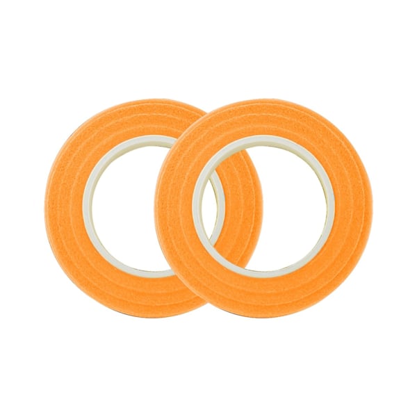 2 Rullaa Itsekiinnittyvää Kukka Teippiä Joustava DIY Kukka Liima Varsiteippi Kotikukkakauppaan Orange