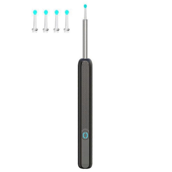 1080p Wi-fi Synlig Voksfjernelsesske USB HD Load Otoskop black