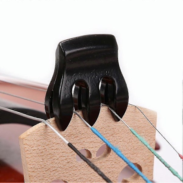violin dämpare metall mute akustisk klo violin svart