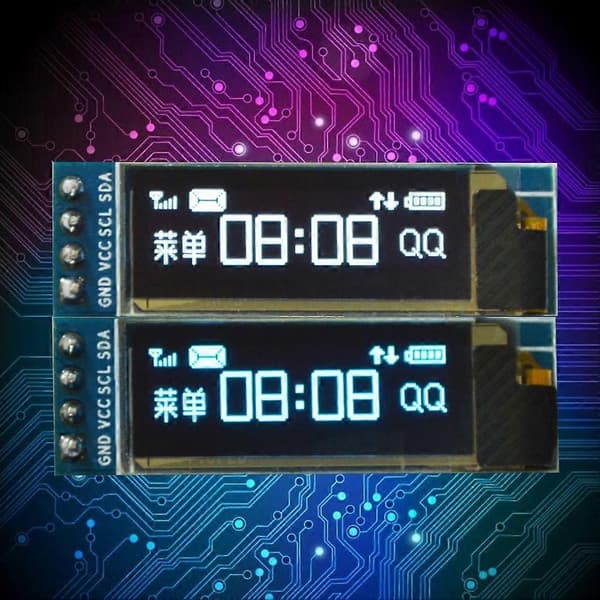 1/Stk C I2C 0.91 128x32 Blå Oled Lcd Modul 3.3v 5v For PI