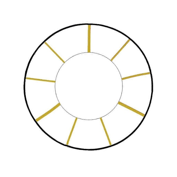 Pyöreä ketteryystikas nopeusharjoitteluun, liikuntatikas, ketteryysvalmentaja 9 grids