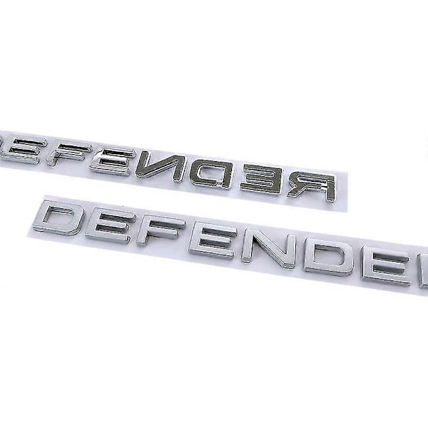 3D Abs Defender -tunnus kirjaimet auton etukannen takaluukun merkkitarra Land Rover L663 Trx4 Trx 4 110 2020 2021 -lisävarusteille Front Matt Silver 2020-2023