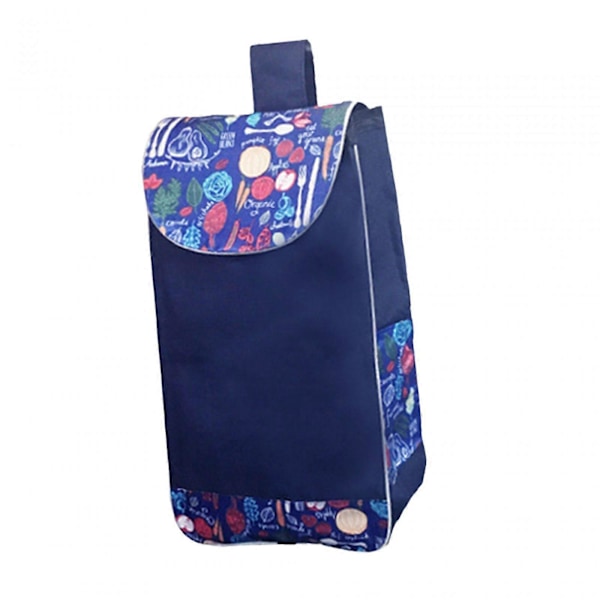 Indkøbsvogn Erstatningstaske Stor Kapacitet Oxford Stof Vandtæt til Brugsvogn Slidstærk med Sidelommer og Baglomme Trolley Taske Style C Thickened