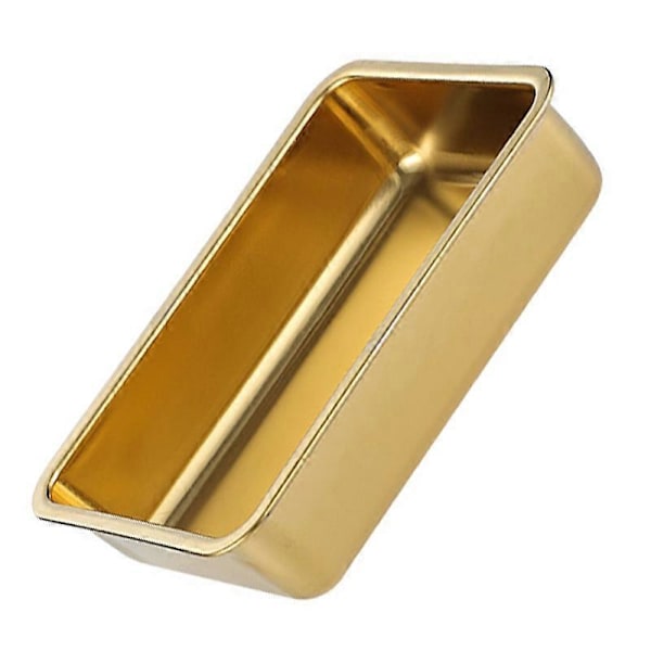 Serveringsbrickor Non-stick Multifunktionell Rektangulär Metallbricka i Rostfritt Stål för Kök Golden 1