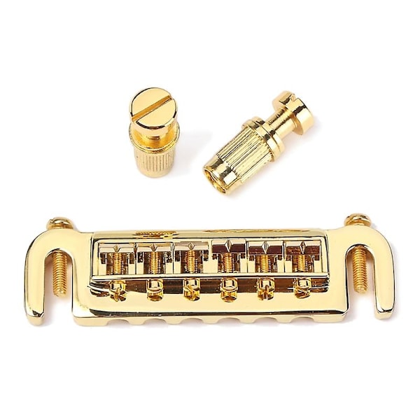 Elektrisk Gitar Rullebro Sadel Halestykke Combo Krom Reservedeler Gold