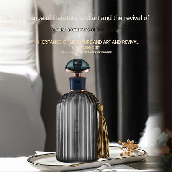 Luftfukter i glass, retro liten aromadiffuser, parfymeatomisering, skrivebordsdekorasjon (E)