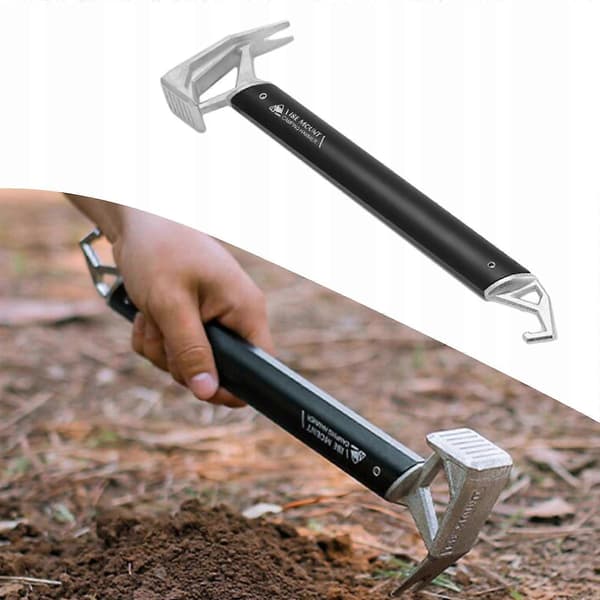 Tält hammare för utomhusbruk, campingtält, silverfärgad