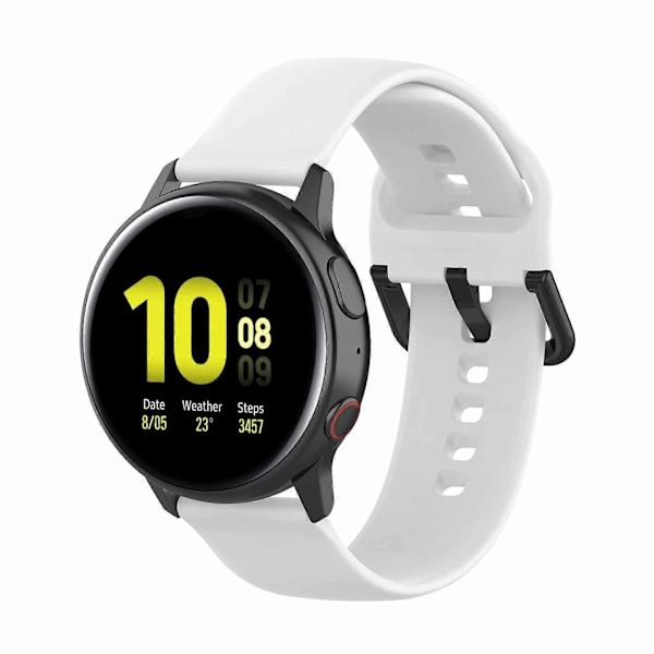 20mm Mjukt Silikon Armbandsur Armband Ersättning Kompatibel Samsung Galaxy Watch Active 2 40/44mm Red