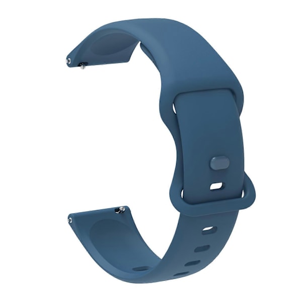 20mm Universaali Silikoni Kellonranneke Samsung Galaxy Watch Active/Active2 40mm/Watch 42mm/Huami Amazfit GTR (42mm)/Garmin vivoactive -kelloille Navy Blue