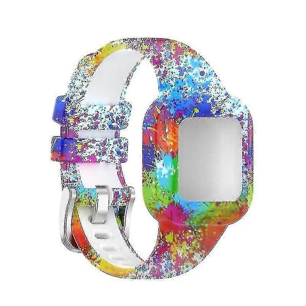 För Garminfit Jr 3/Garmin Vivofit Jr 3 Andningsbart Armband Svettsäkert Anti-repa H Painted