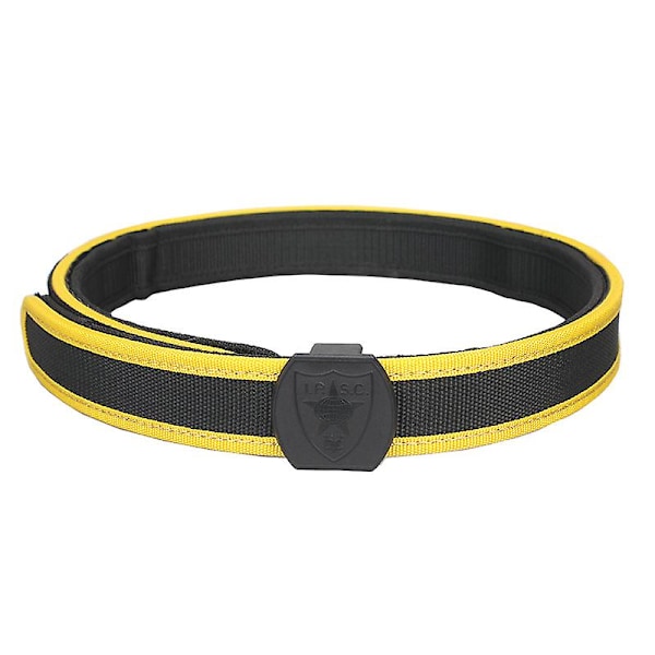 Ipsc Tactical Nylonvyö Sotilaallinen Vyötärö Raskaan Käytön Harjoitusvyö Ulkoiluun Belt Yellow S 110cm