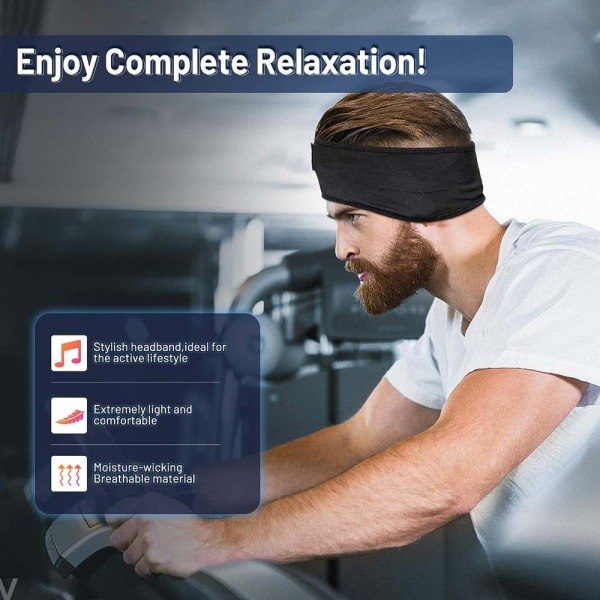 Søvnhovedbånd med Bluetooth i én størrelse Gray