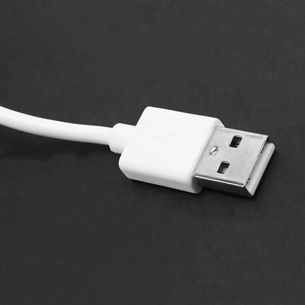 USB 2.0 Hub 4-Port Connector Splitter Adapter U-Disk Socket Flymodel Skrivebordstilbehør Hvid