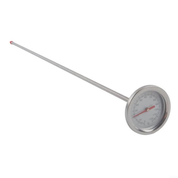 Komposttermometer med 50 cm sonde – Jordtermometer i rustfritt stål for hagekompostering, (-10 °C til 100 °C)