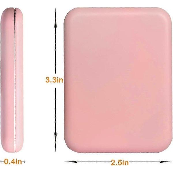 Taskupeili, 1X/3X Suurennus LED Kompakti Matkameikkipeili Valolla, Mahtuu Käsilaukkuun
