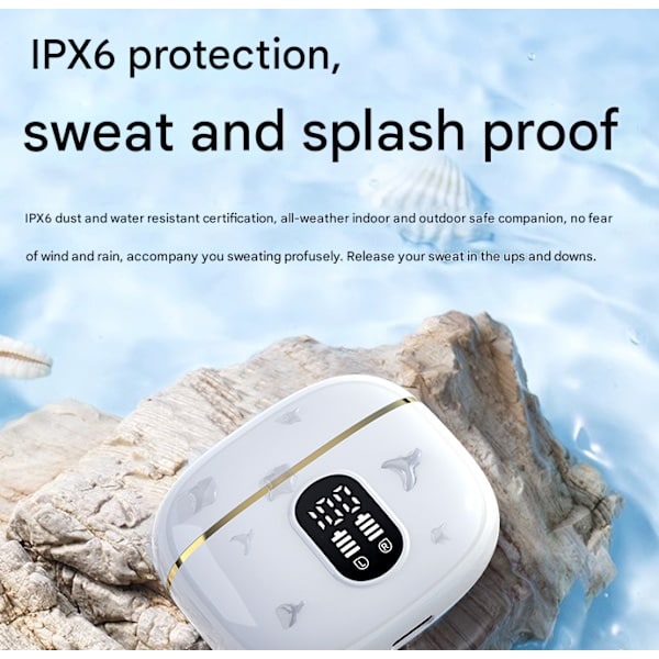 Bluetooth In-Ear Hodetelefoner, Trådløse Hodetelefoner for iPhone og Android aprikos apricot