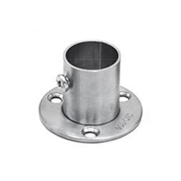 Klesskapstangholder i rustfritt stål for rør (16mm/19mm/22mm/25mm/32mm) 22mm
