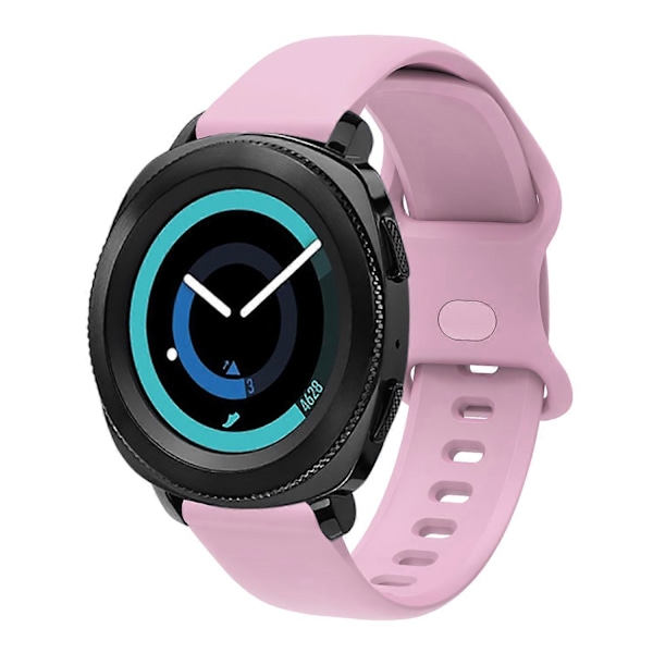 20mm Universal Silikon Klockarmbandsersättning för Samsung Galaxy Watch Active/Active2 40mm/Watch 42mm/Huami Amazfit GTR (42mm)/Garmin vivoactive Pink