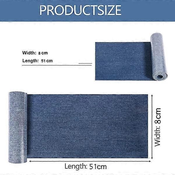 5 Rullar/Förpackning Stryk På Denimlappar Stora Denimlappar