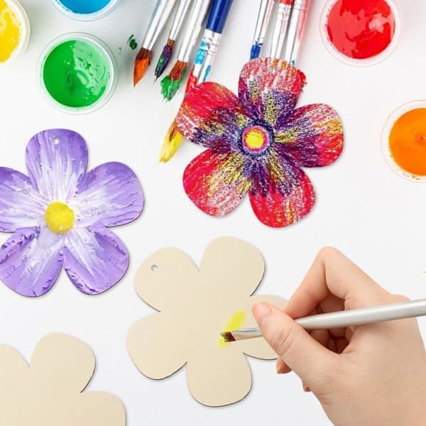 10 Treblomster 7,5 CM - Maling - DIY