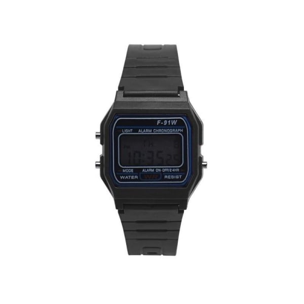 Digital Retro Wristwatch Black