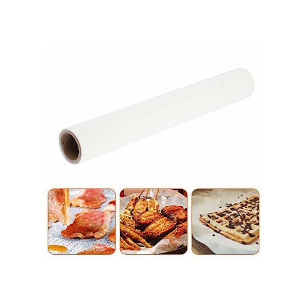 10m rulle dobbeltklæbende silikone bagepapir - non-stick