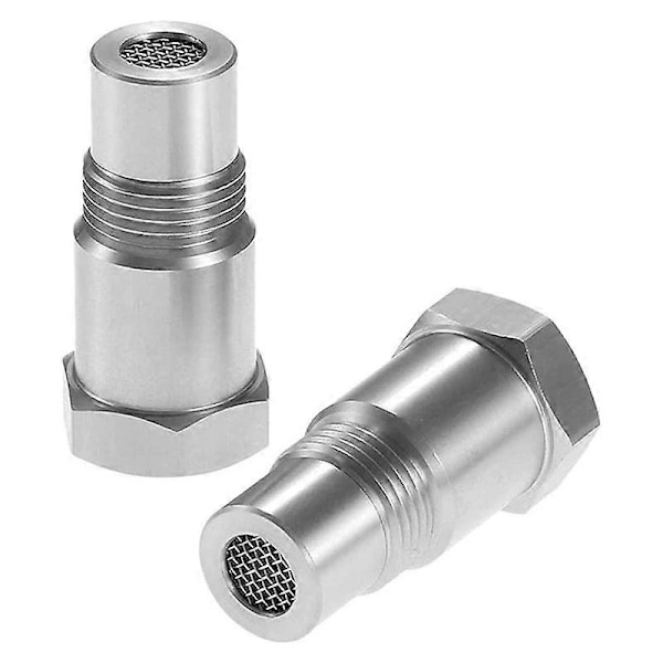 2 st Bil Kontrollmotorlampa Eliminator O2 Syresensor Adapter M18x1.5