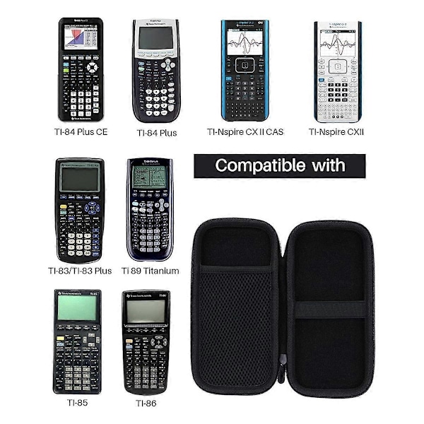 Kova kotelo yhteensopiva TI-84 Plus /TI-84 Plus/TI-Nspire CXII CAS/TI-Nspire CXII/TI-83 Plus/TI-89 Titanium/TI-85 /TI-86