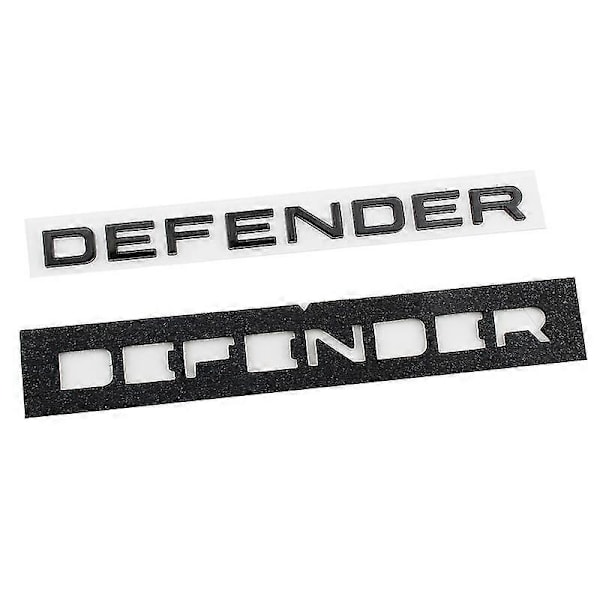 3D Abs Defender -tunnus kirjaimet auton etukannen takaluukun merkkitarra Land Rover L663 Trx4 Trx 4 110 2020 2021 -lisävarusteille Rear Glossy Black 2020-2023