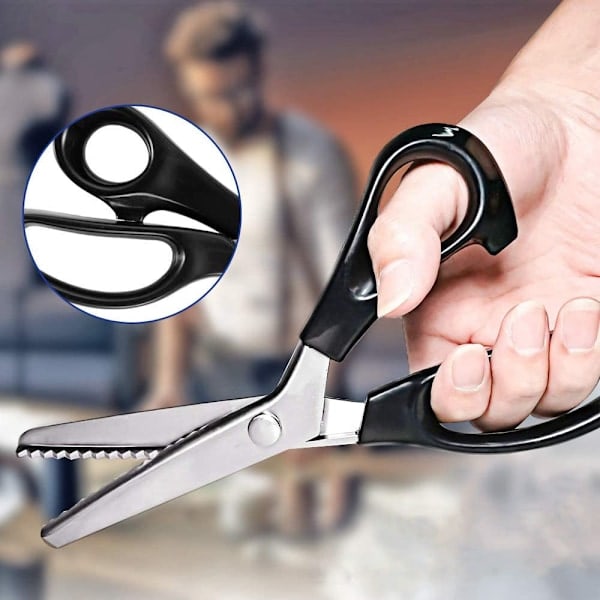 Serrated scissors, comfortable handle wrist, professional