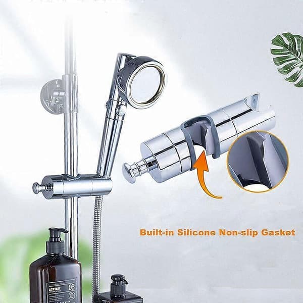 Duschfäste 20-25 mm justerbart, duschfäste med sidohandtag, krom duschfäste-BDD