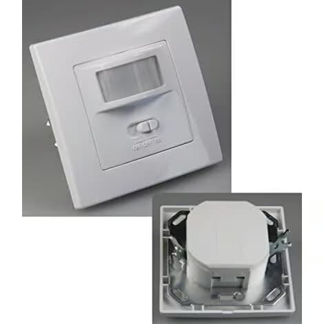 Infälld 160° rörelsesensor väggströmbrytare för LED- och halogenlampor (1)
