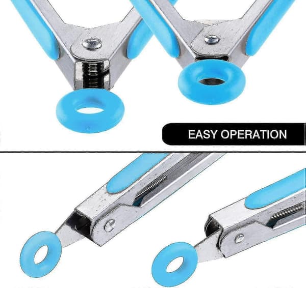 7\" Mini Silikon Serveringsklyper Sett Med 3 (blå)