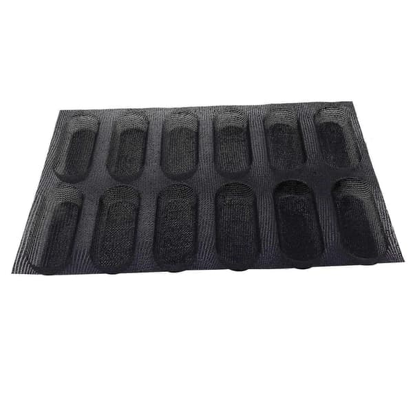 2X Silikone Baguetteform - Non-stick Perforerede Franskbrødsforme, Hotdogforme, Bageunderlag