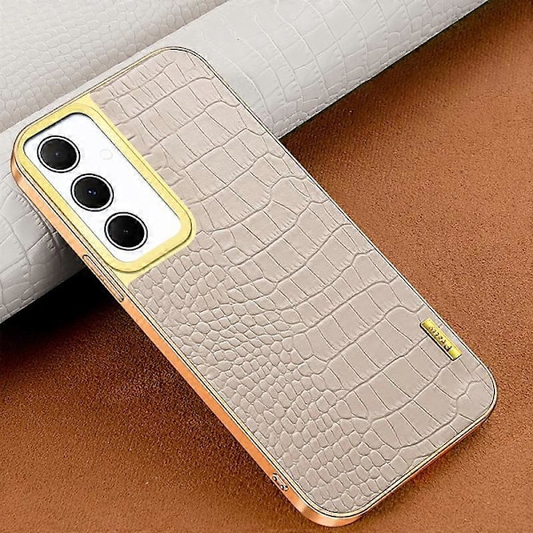 Samsung Galaxy A35 5G -kotelo, 6D-galvanointi, krokotiilinnahkajäljitelmä Multicolor Style C