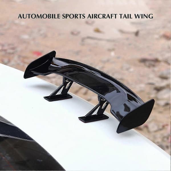 Universal Bil Bagvinge Racing Spoiler Letvægts Abs Bagvinge Til Autodele Tilbehør Zekai Electroplated Silver