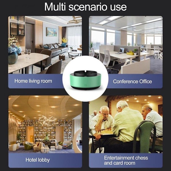 Smart Askebæger Luftrenser Husholdnings Lille Askebæger Til Fjernelse af Røglugt Green