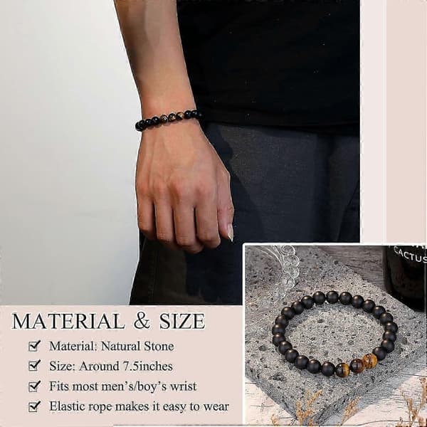 21:a/30:e/40:e/50:e/60:e/70:e födelsedagspresenter till honom, elastiskt rep armband för män 21st Birthday
