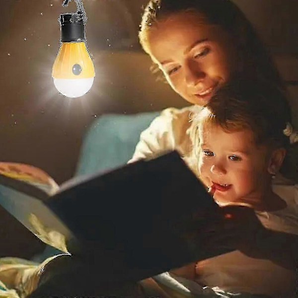 Camping Tältlykta Glödlampa Campingutrustning För Camping Vandring Backpacking yellow