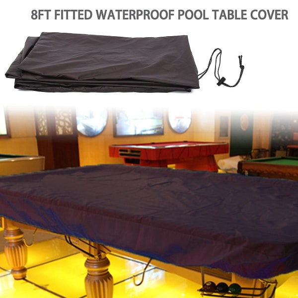 8ft Biljard Poolbord Överdrag Med Dragsko Hållbart Vattentätt Överdrag För Rektangulärt Bord, B