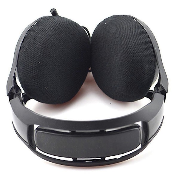 Strækbart Vaskbart Ørekopbeskyttelse Hovedtelefon Støvtæt Cover til de fleste On-Ear Hovedtelefoner inden for 6-9/9-11cm Ørepuder Black Large