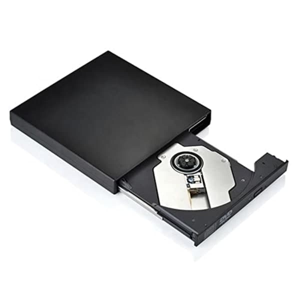 Extern CD/DVD-läsare och brännare – Ultratunn USB 3.0-enhet för PC/Mac – Stöder Windows 11/10/8/7 och macOS