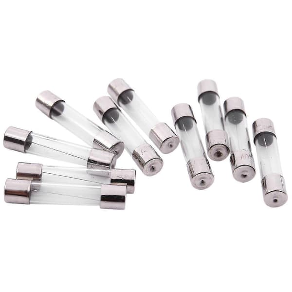 10 st snabbsäkringar i glasrör 6x30mm 250V 3A