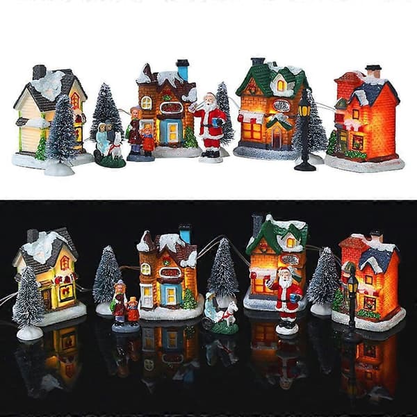 Julepynt Miniatur Ornament Gave Sæt til Jul