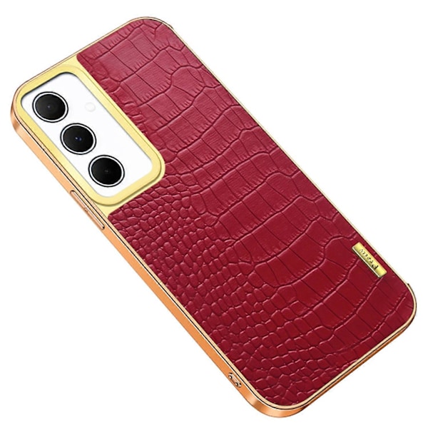 Samsung Galaxy A35 5G -kotelo, 6D-galvanointi, krokotiilinnahkajäljitelmä Multicolor Style E
