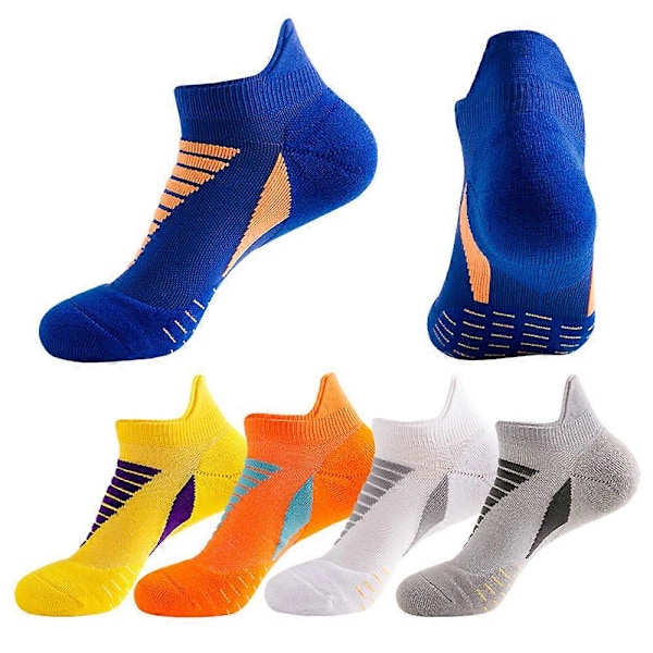 Hywell Herre Tykke Polstrede Sportsankelsokker, Hywellstore Herre Sportssokker 5/7 par orange 7pairs
