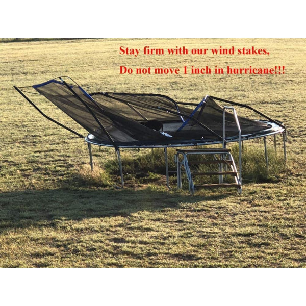 Heavy Duty U-tip trampolin jordanker til fodboldmål, campingtelt og store havedekorationer 8 stk.
