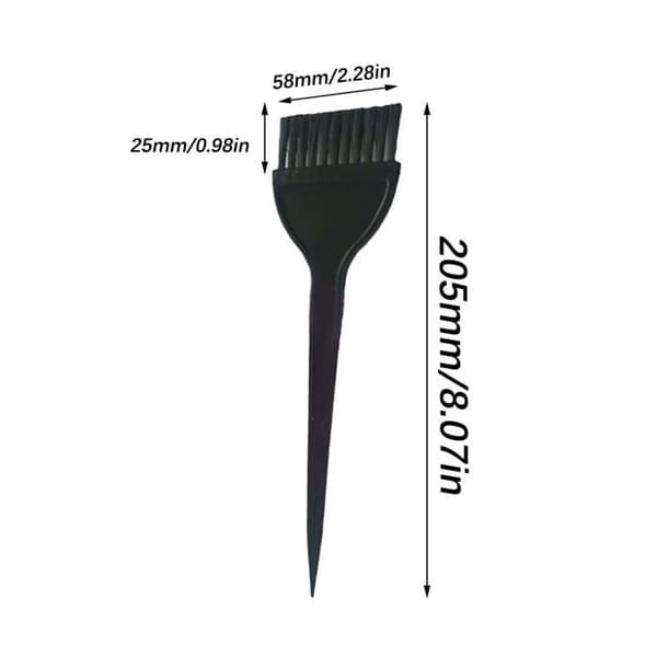 Hårfargebørste - 2 stk, 20x6 cm - DIY hjemmebørste - hårtilbehør
