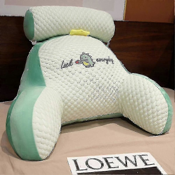 Läsdyna för säng Ryggstöd Ländryggsstöd Armstöd Kudde Lounger Pad Green B