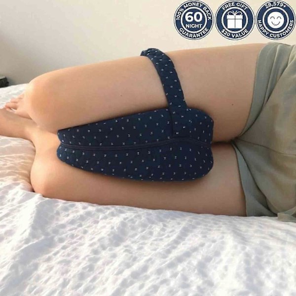 Smooth Spine Pillow, Smooth Spine Alignment Pillow - Lindrar höft- och ischiasbesvär, Smooth Spine Leg Pillow-Yvan navy